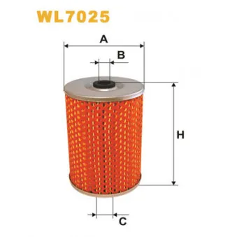 Filtre à huile WIX FILTERS WL7025