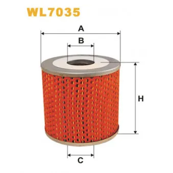 Filtre à huile WIX FILTERS WL7035