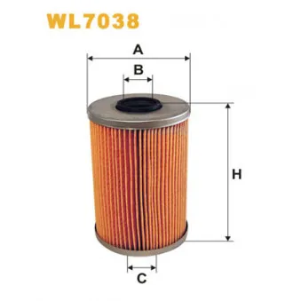 Filtre à huile WIX FILTERS WL7038