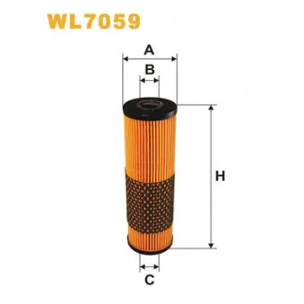 Filtre à huile WIX FILTERS WL7059