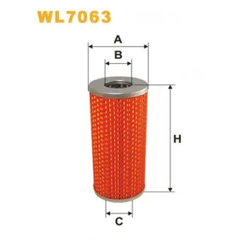 Filtre à huile WIX FILTERS WL7063