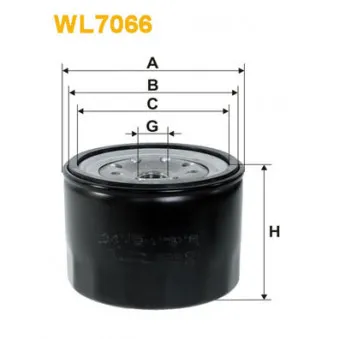 Filtre à huile WIX FILTERS WL7066