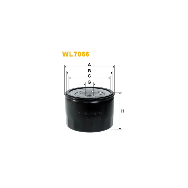 Filtre à huile WIX FILTERS WL7066