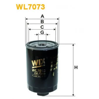 Filtre à huile WIX FILTERS WL7073