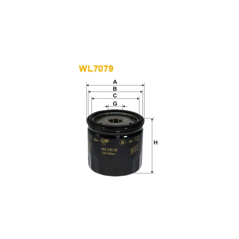 Filtre à huile WIX FILTERS WL7079
