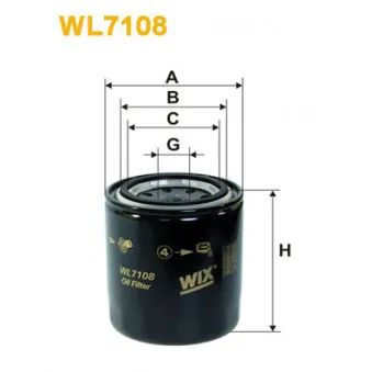 Filtre à huile WIX FILTERS