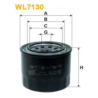 Filtre à huile WIX FILTERS WL7130