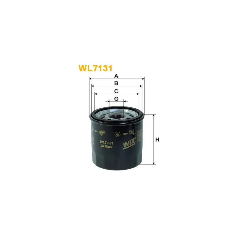 Filtre à huile WIX FILTERS WL7131