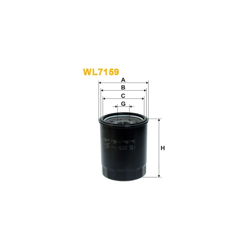 Filtre à huile WIX FILTERS WL7159