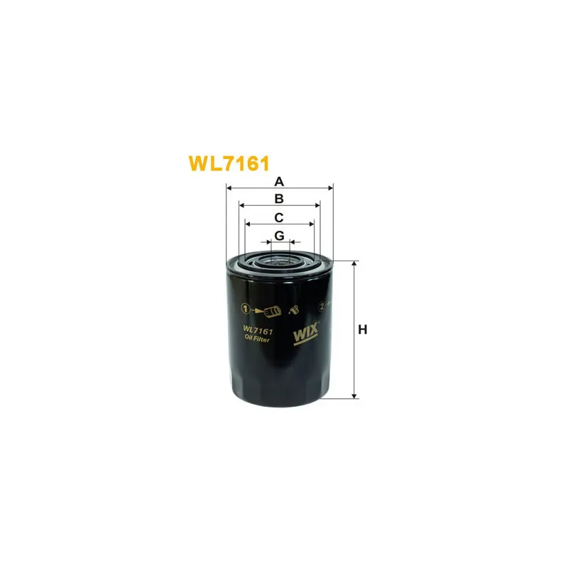 Filtre à huile WIX FILTERS WL7161