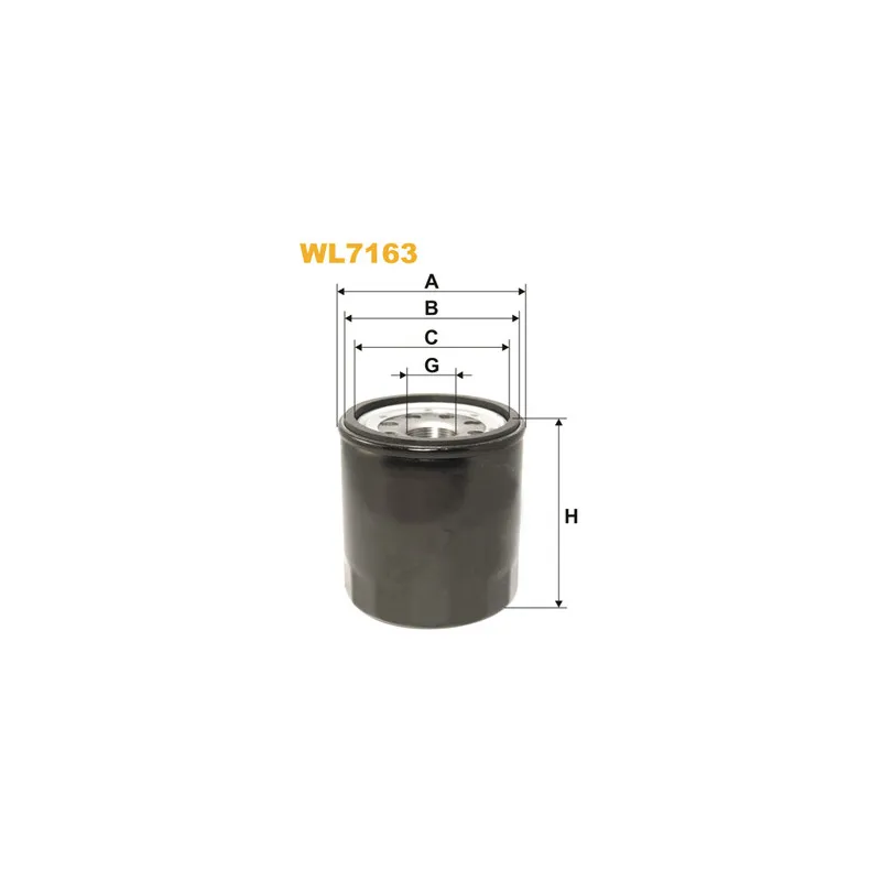 Filtre à huile WIX FILTERS WL7163