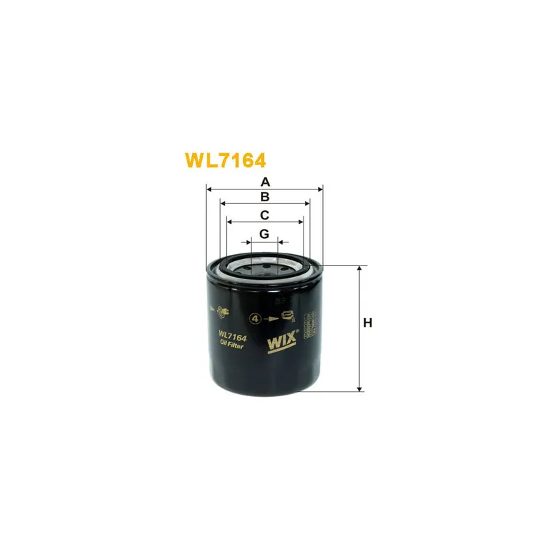Filtre à huile WIX FILTERS WL7164