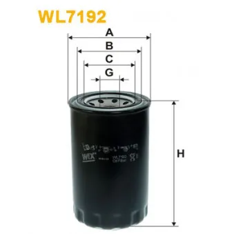 Filtre à huile WIX FILTERS WL7192