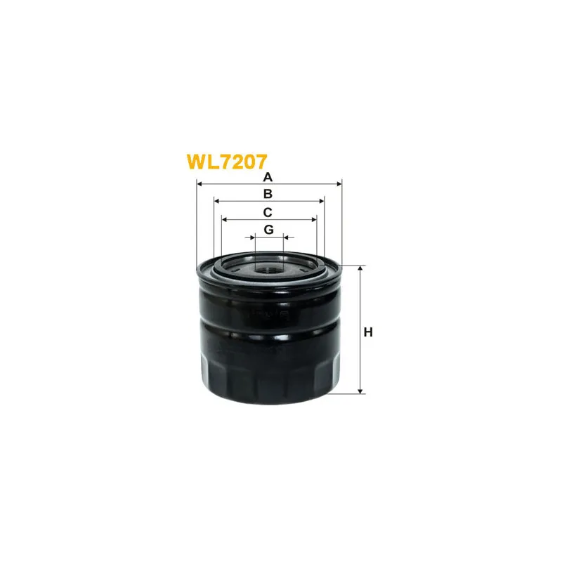 Filtre à huile WIX FILTERS WL7207