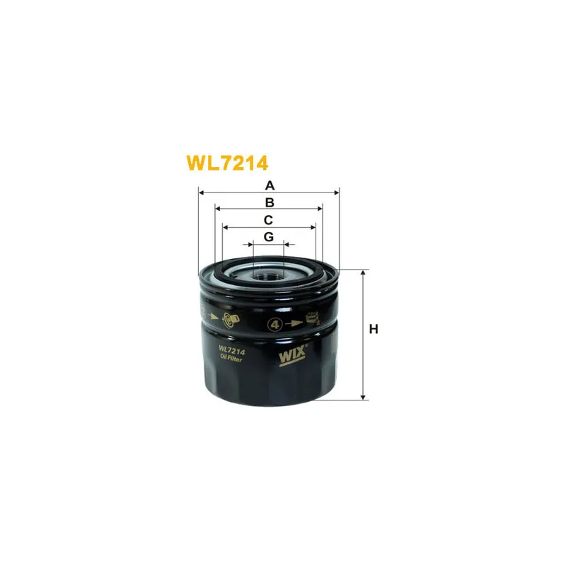 Filtre à huile WIX FILTERS WL7214