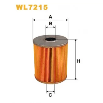 Filtre à huile WIX FILTERS WL7215