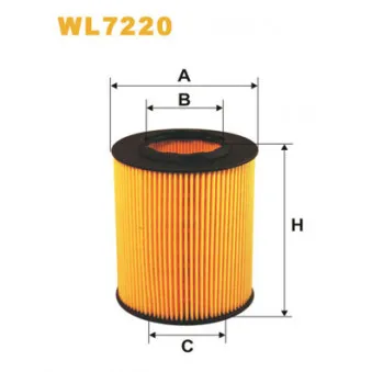 Filtre à huile WIX FILTERS WL7220