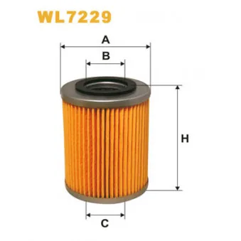 Filtre à huile WIX FILTERS WL7229