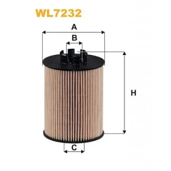 Filtre à huile WIX FILTERS WL7232