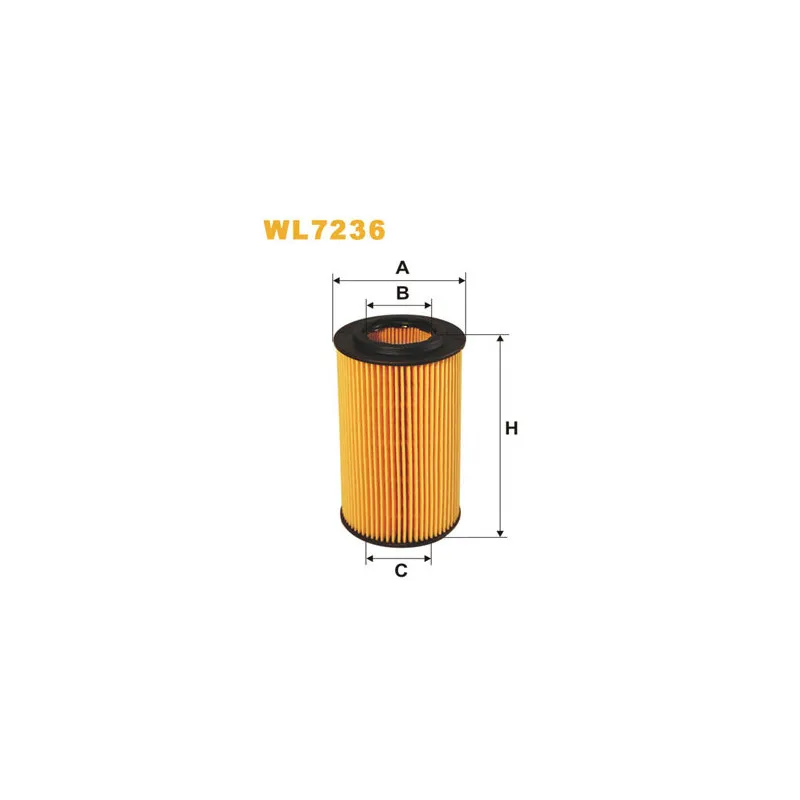 Filtre à huile WIX FILTERS WL7236
