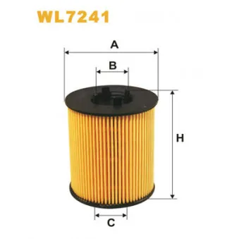Filtre à huile WIX FILTERS WL7241
