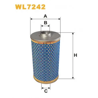 Filtre à huile WIX FILTERS WL7242