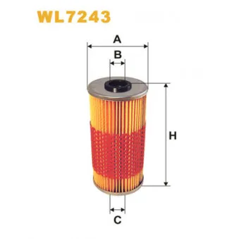 Filtre à huile WIX FILTERS WL7243