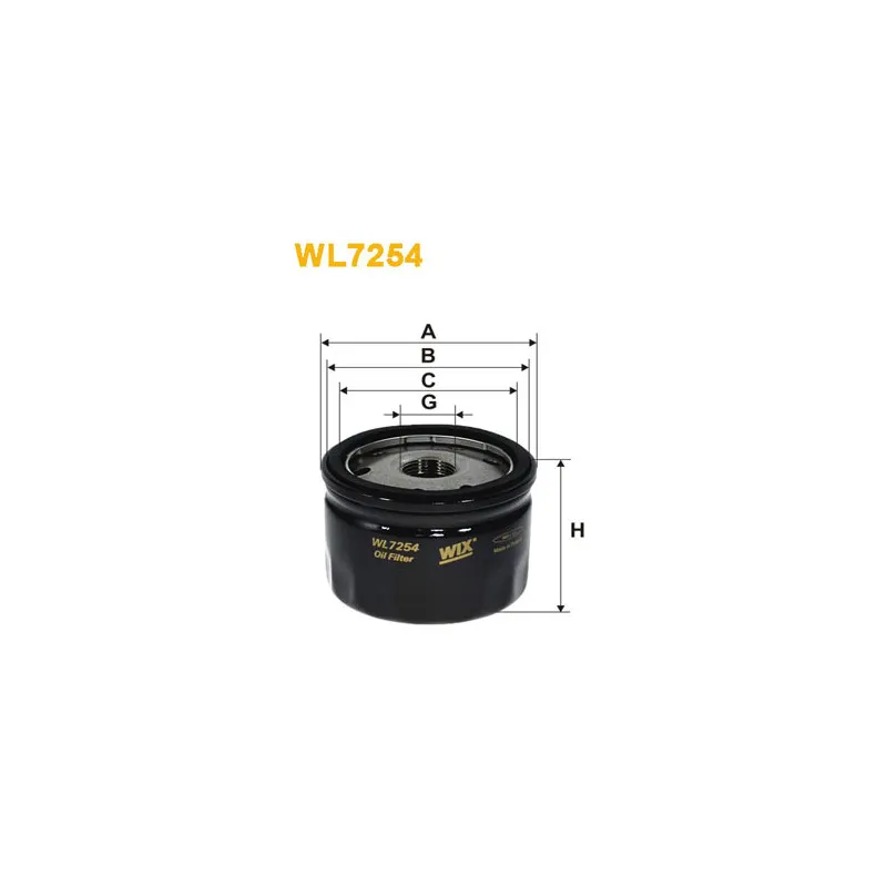 Filtre à huile WIX FILTERS WL7254