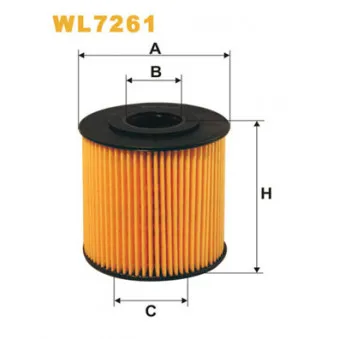 Filtre à huile WIX FILTERS WL7261