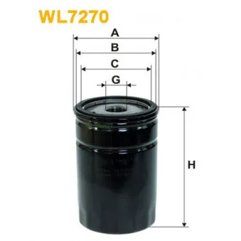 Filtre à huile WIX FILTERS WL7270