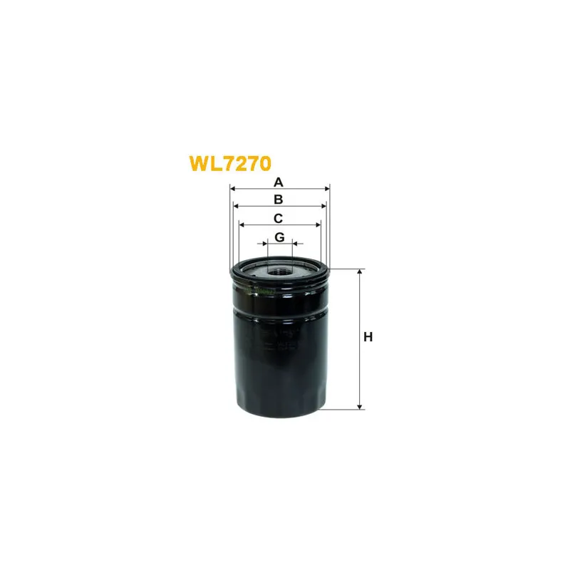 Filtre à huile WIX FILTERS WL7270