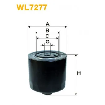 Filtre à huile WIX FILTERS WL7277