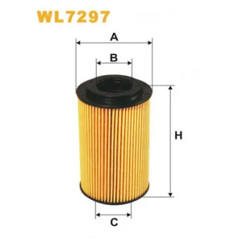Filtre à huile WIX FILTERS WL7297