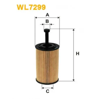 Filtre à huile WIX FILTERS WL7299