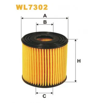 Filtre à huile WIX FILTERS WL7302