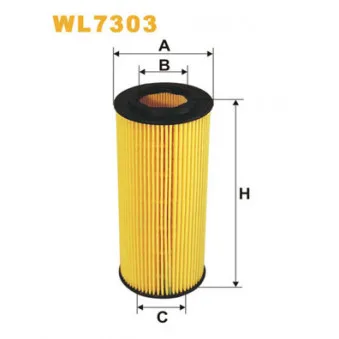 Filtre à huile WIX FILTERS WL7303
