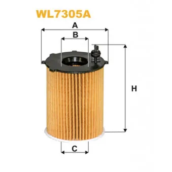 Filtre à huile WIX FILTERS WL7305A