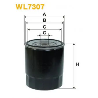 Filtre à huile WIX FILTERS WL7307