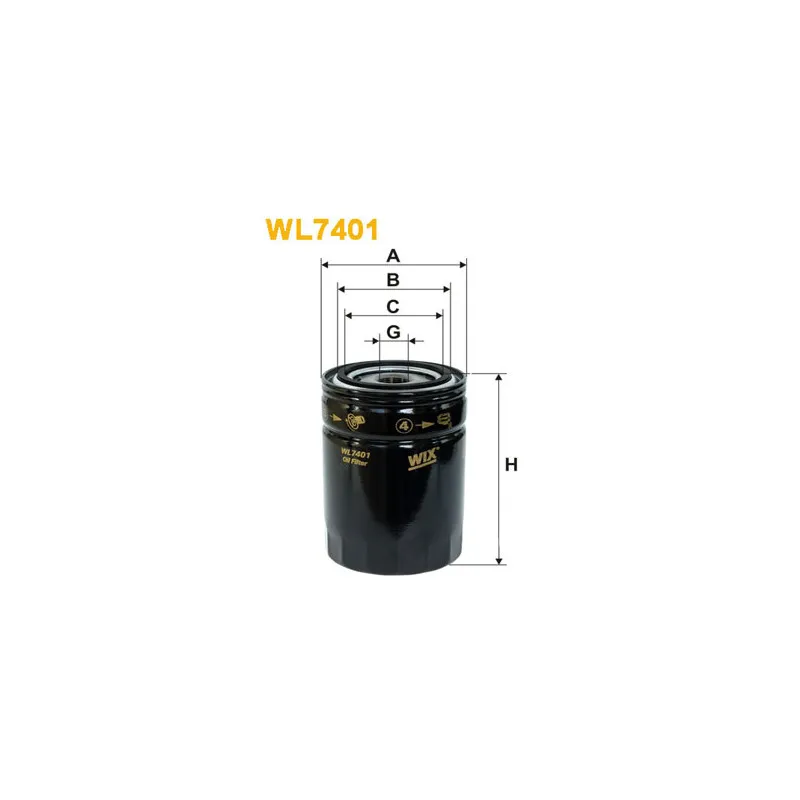 Filtre à huile WIX FILTERS WL7401
