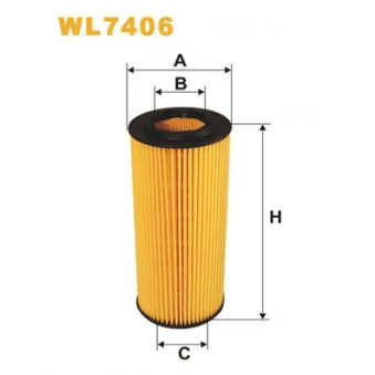 Filtre à huile WIX FILTERS WL7406