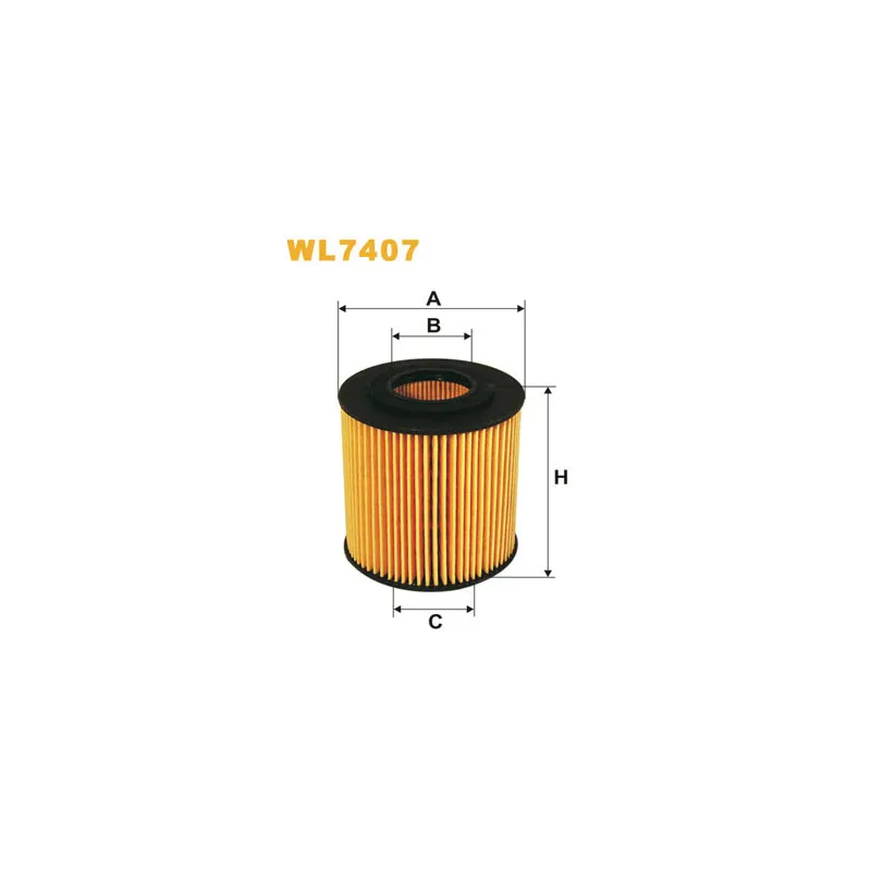 Filtre à huile WIX FILTERS WL7407