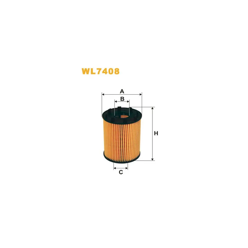 Filtre à huile WIX FILTERS WL7408