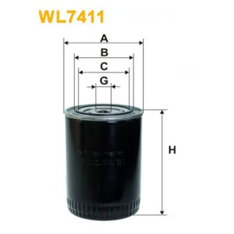 Filtre à huile WIX FILTERS WL7411
