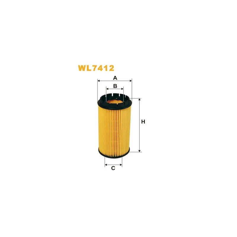 Filtre à huile WIX FILTERS WL7412