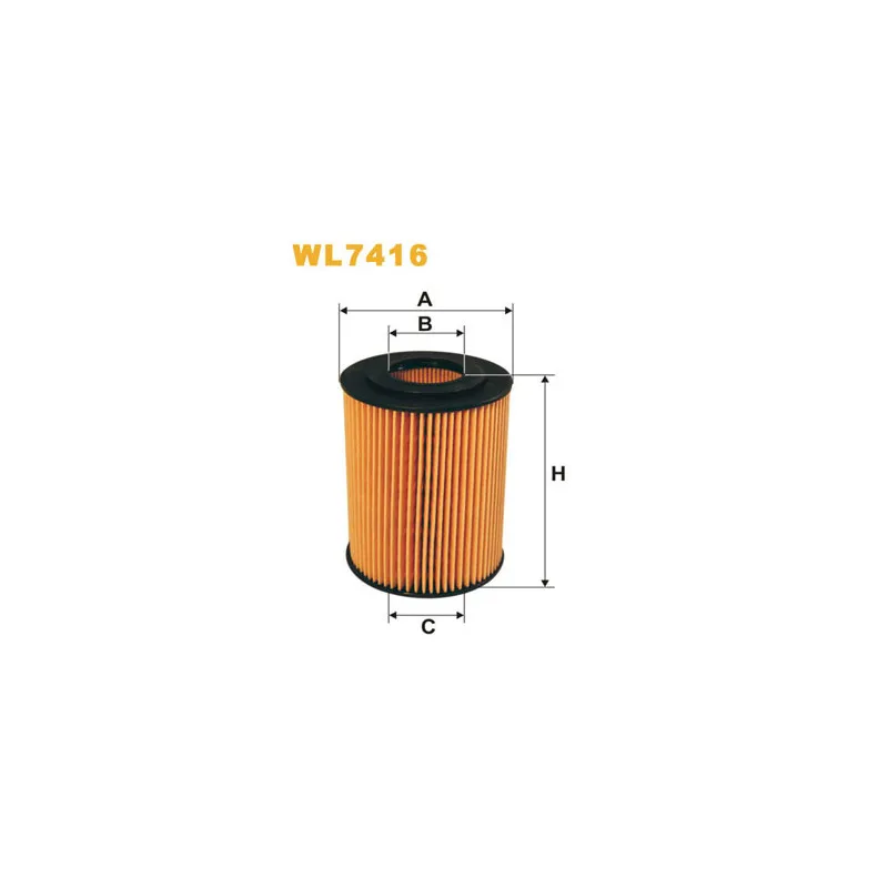 Filtre à huile WIX FILTERS WL7416
