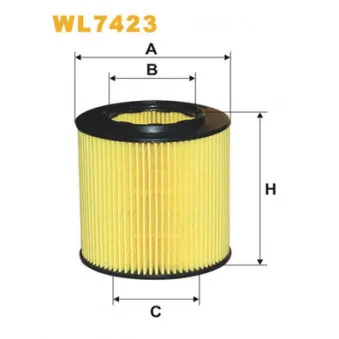 Filtre à huile WIX FILTERS WL7423