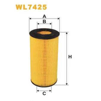 Filtre à huile WIX FILTERS WL7425