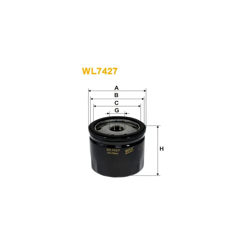 Filtre à huile WIX FILTERS WL7427
