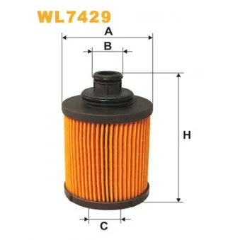 Filtre à huile WIX FILTERS WL7429