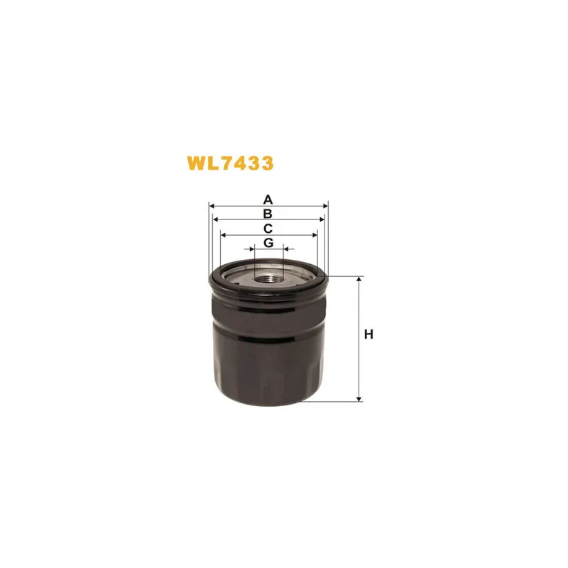 Filtre à huile WIX FILTERS WL7433